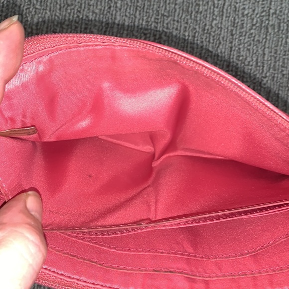 Coach Wristlet Wallet Womens Medium Pink Leather Clutch Purse Bag - Picture 14 of 16